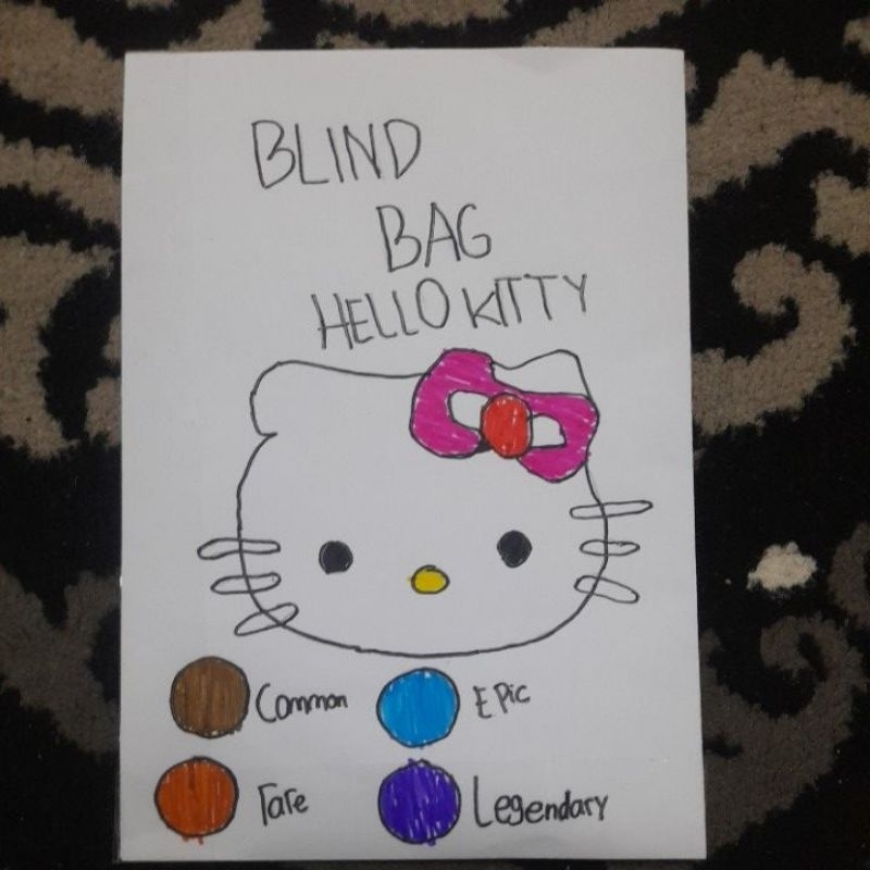 

BLIND BAG PAPER HELLO KITTY|mainan kertas anak hello kitty