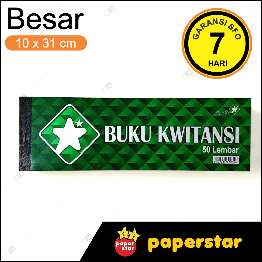 

Buku Kwitansi Paperstar Besar