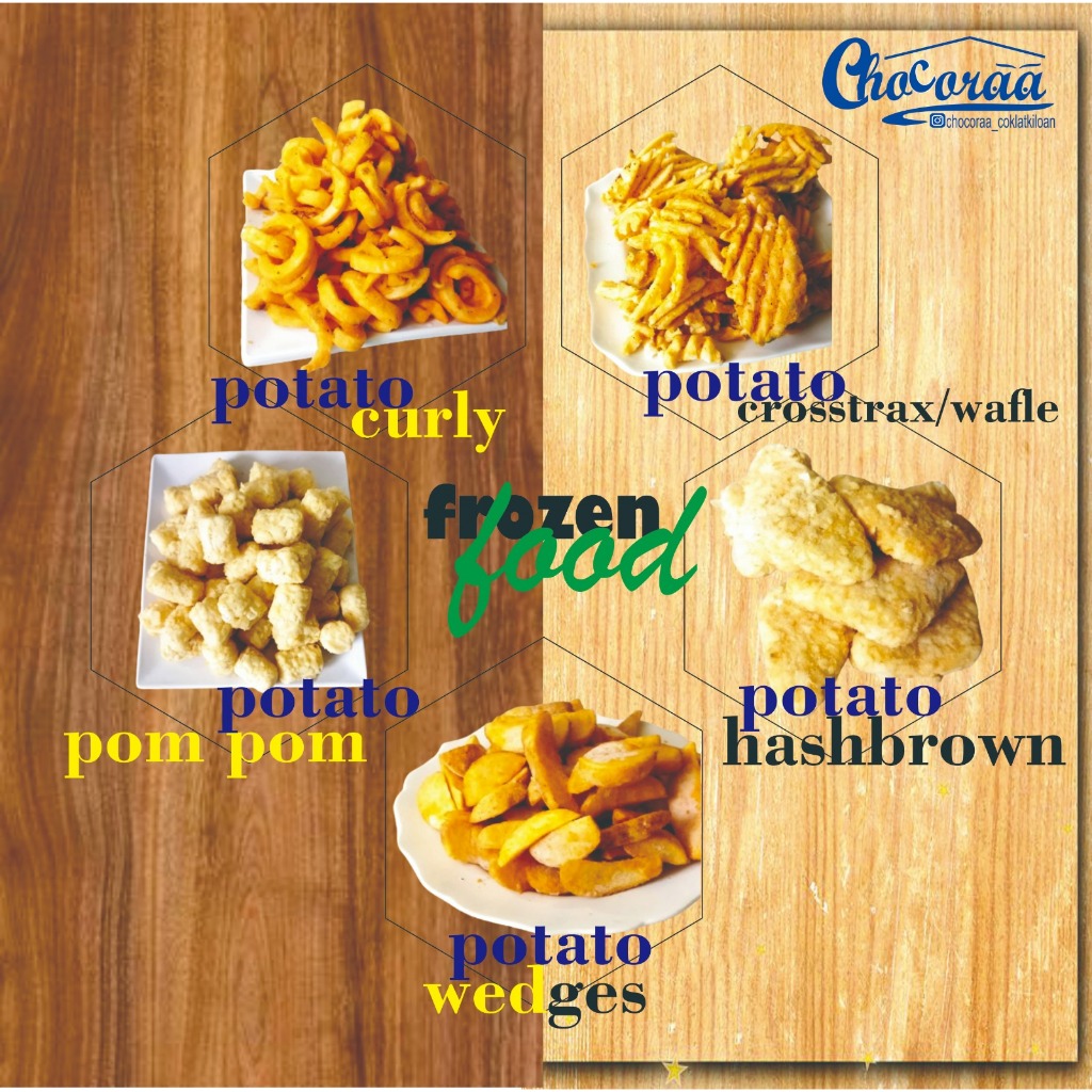 

Kentang beku potato frozen food ala cafe