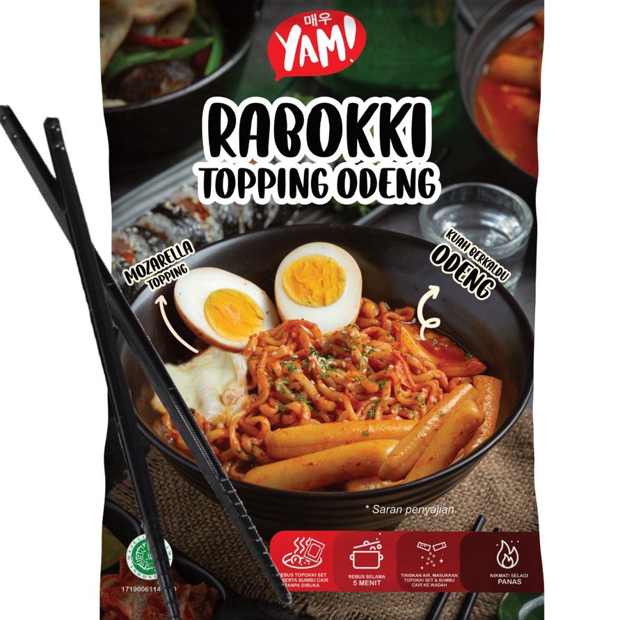 77 Rabokki Odeng Mozarella Authentic Yam Tteokbokki Topokki Ramyeon Korean Food