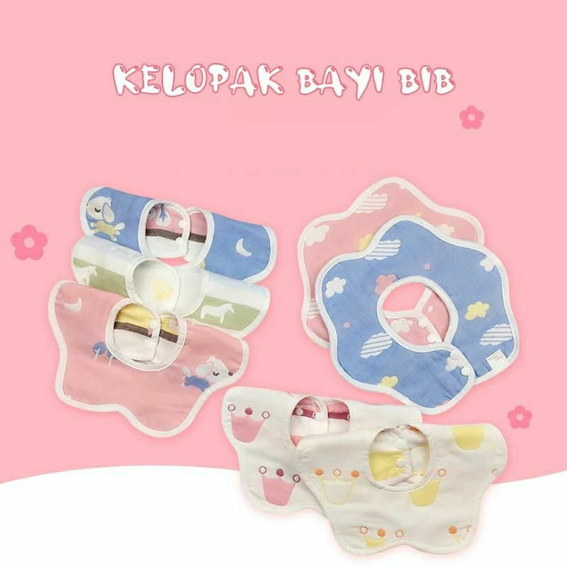 Celemek bayi/Celemek makan bayi/Celemek masak/Celemek bayi kain (B169)