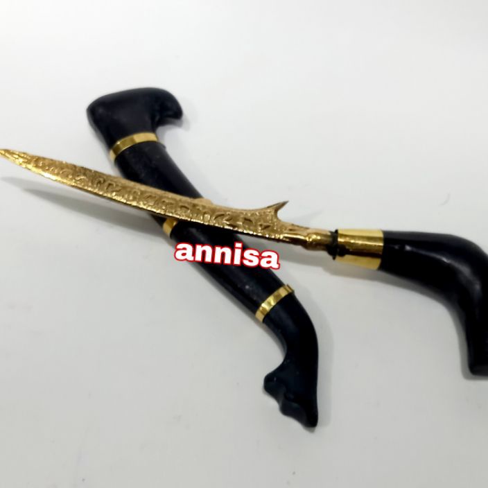 Terbaru KRIS REN CONG HITAM ISI KUNING