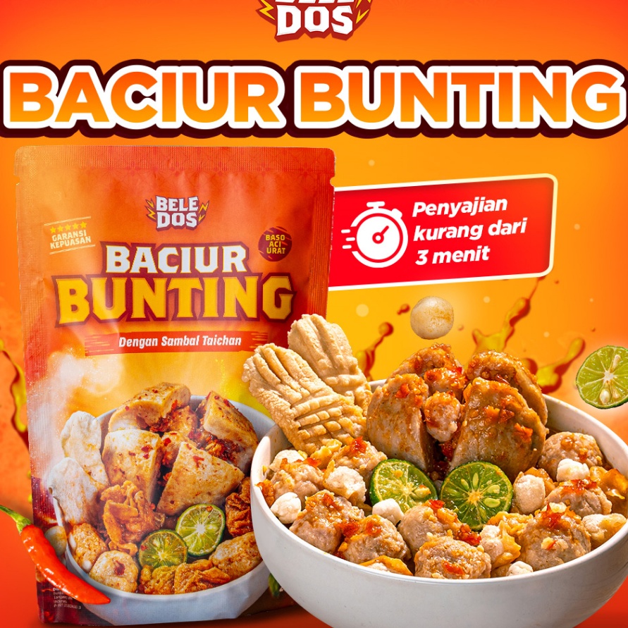 

KODE 77 Beledos Baciur Bunting 25 Gram dengan Sambal Taichan