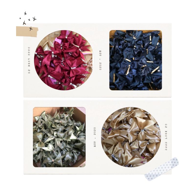 

Rins project- {1pc} pita kado/pita undangan/pita hampers/pita hias/ukuran 2 cm