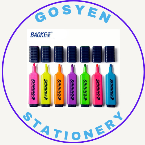 

BAOKE Stabilo/Highlighter Dengan Penanda 7 Warna MP4904 1 Pc