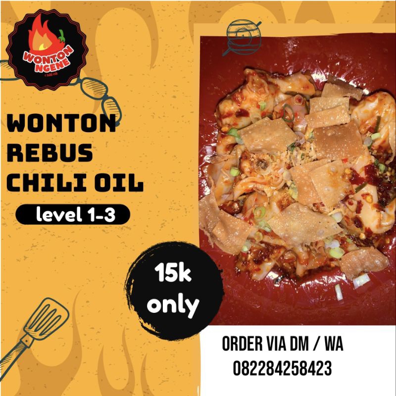 Wonton Chili oil (Pangsit Chili oil )