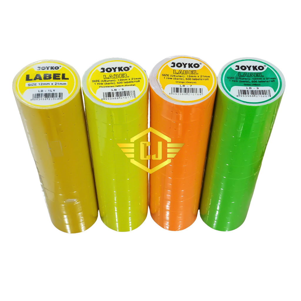 

1 PAK / 10 Pcs Price Label / Label Harga Joyko Warna LB-1LY ~ 6 ~ 7 ~ 9