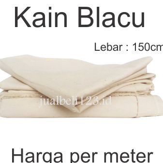 Terlaku Kain Blacu Belacu Blaco kanvas lukis Meteran lebar 15cm