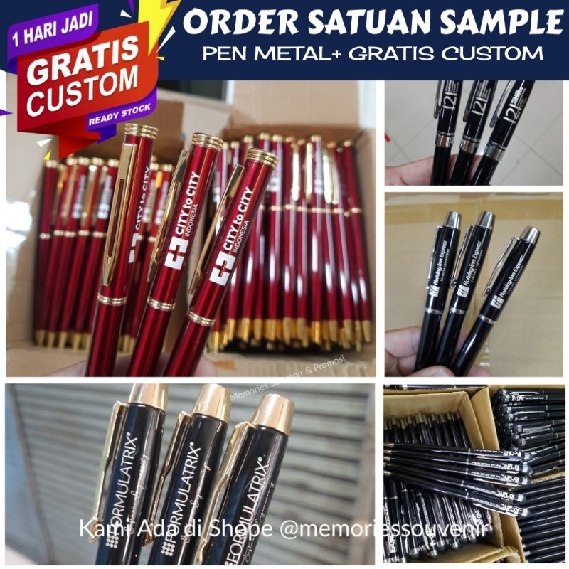 

Pen Metal Pen Souvenir Pen Promosi Gratis Cetak grafir logo
