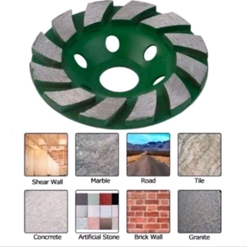 MAILTANK DIAMOND CUP WHEEL 4 inch / MATA GERINDA POLES BETON GRANITE KERAMIK GRANIT/MATA POTONG KERA