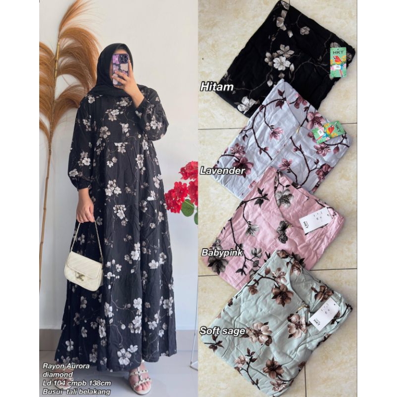 Gamis rayon aurora diamond 2882