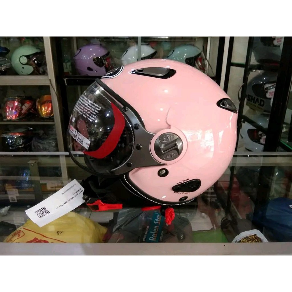 HELM KYT ELSICO LIGHT PEACH ORIGINAL HELM RETRO KYT ELSICO PINK ORIGINAL HELM RETRO KYT ELSICO PEACH