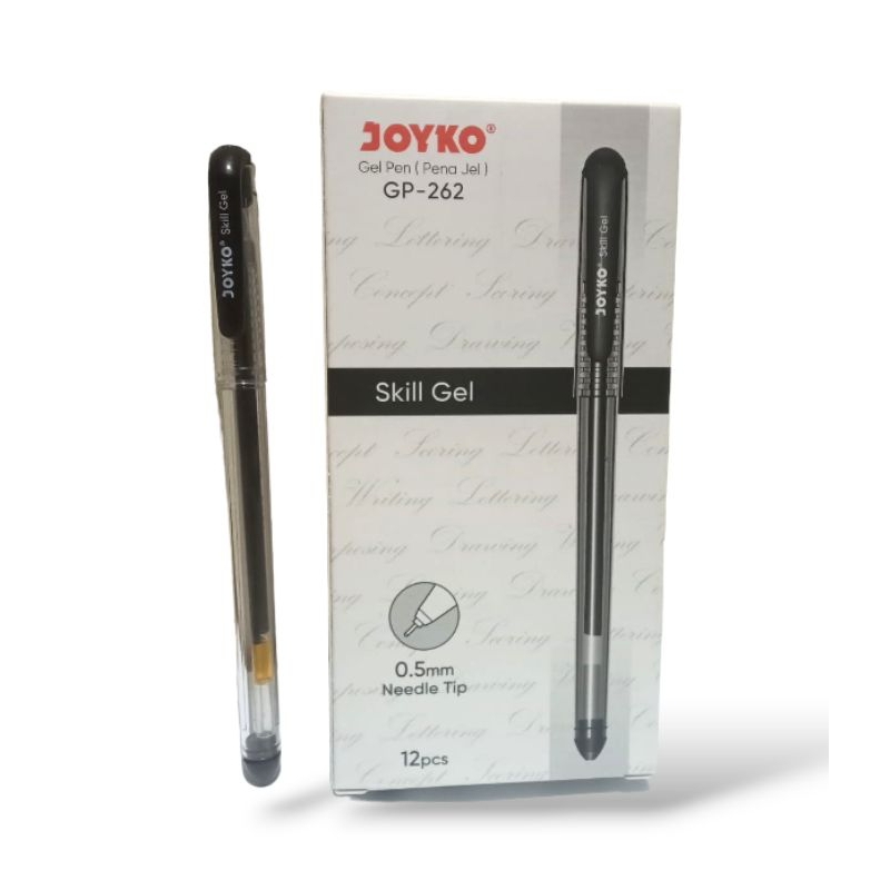 

(1pak)PEN GEL PULPEN SKILL GEL JOYKO GP-262 0,5mm BLACK