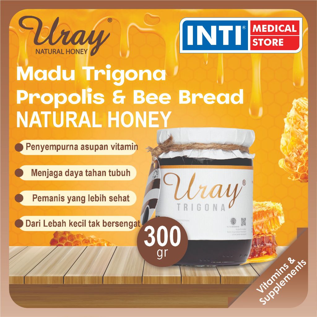 

Madu Uray | Natural Honey Propolis & Bee Bread 300gr | Madu Trigona