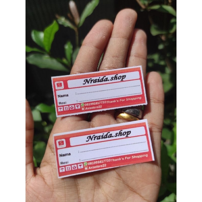 

Stiker Lebel pengiriman shope Dll + Desain