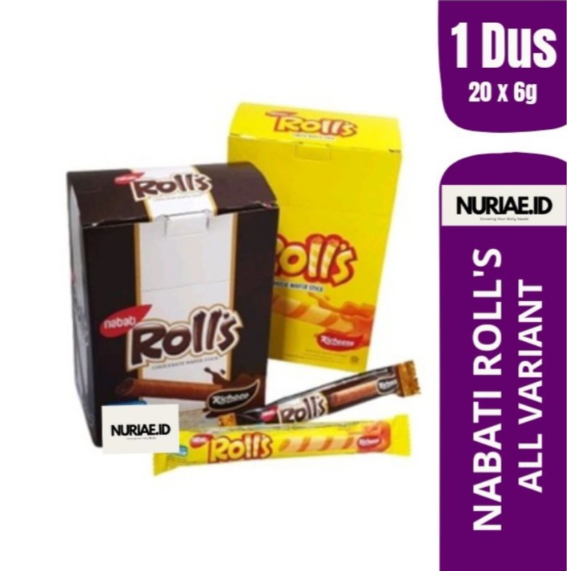 

Nabati Rolls 1 BOX (isi 20 x 6g) - TERSEDIA SEMUA RASA/VARIANT