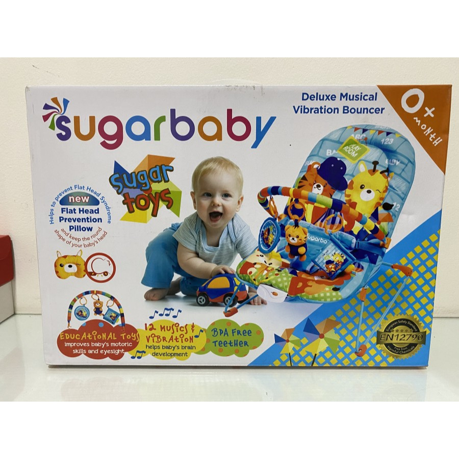 SUGAR BABY BOUNCER DELUXE MUSICAL KURSI BAYI BARU LAHIR SUGAR FOX