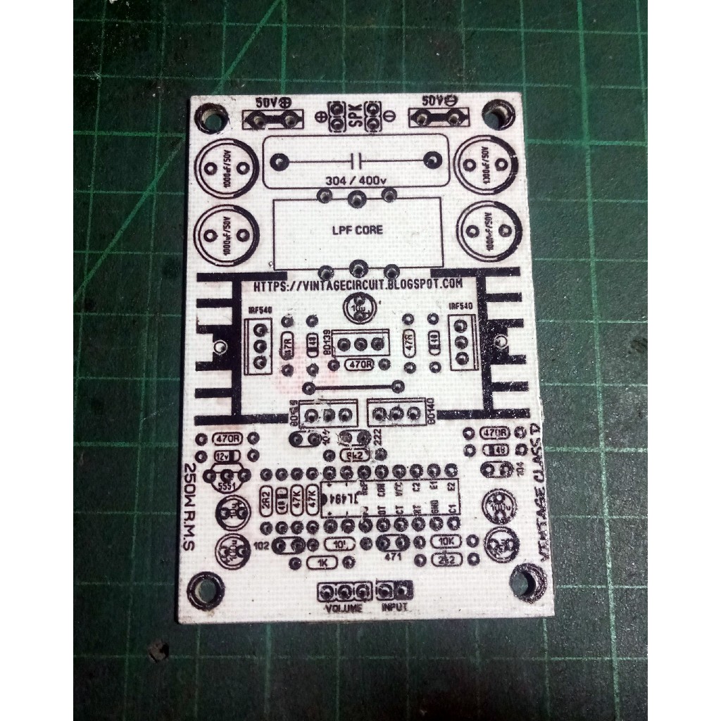 PCB KIT POWER AMPLIFIER CLASS D 250W- D494 HIGH GAIN