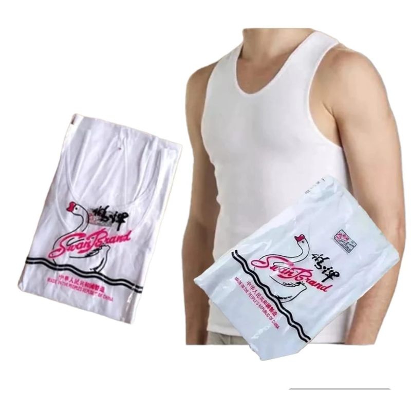 SINGLET PRIA SWAN BRAND TERHITS KAOS KUTANG LAKI LAKI SWAN BRAND TERLARIS KAOS DALAM COWOK SWAN BRAN