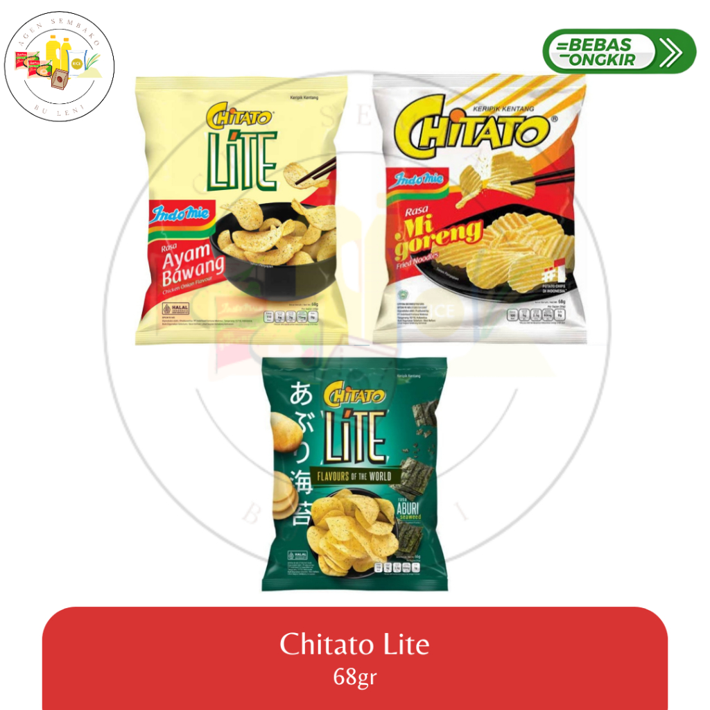 

Chitato Lite Aburi, Indomie Ayam Bawang dan Indomie Goreng 68gr