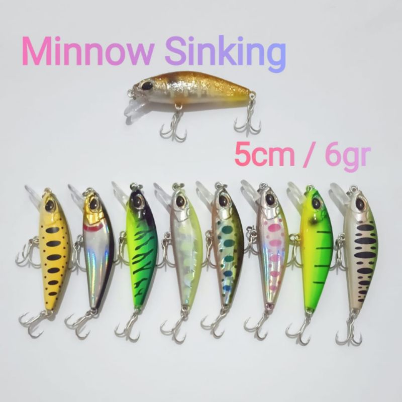 Minnow Lure 5cm/6gr Ultralight Umpan Pancing Minow Replika Astuti Killer