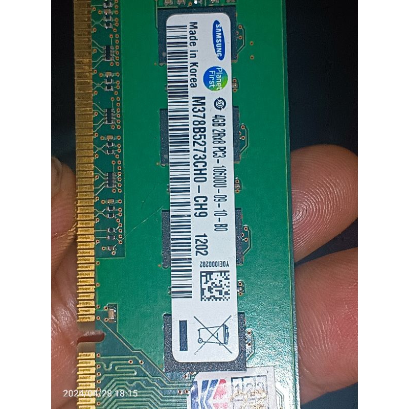Ram pc ddr3 4gb 10600 second normal