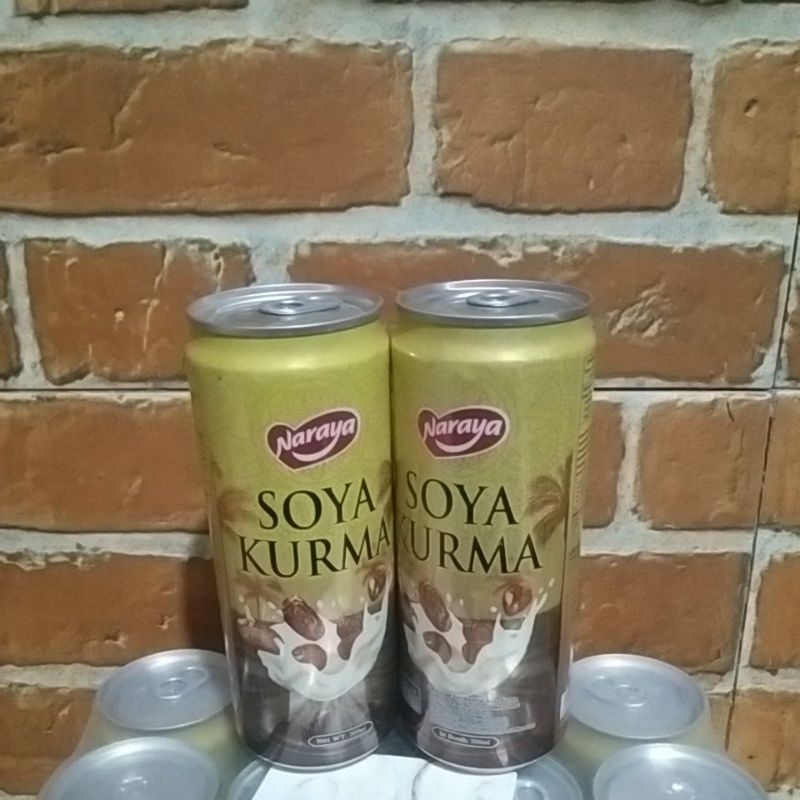 

Naraya susu soya kurma kemasan kaleng 300ml