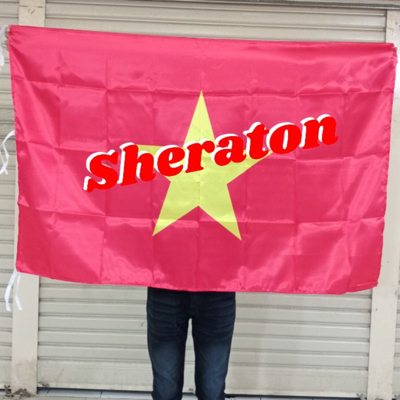 

bendera print bendera negara VIETNAM UK. 90cm x 135cm