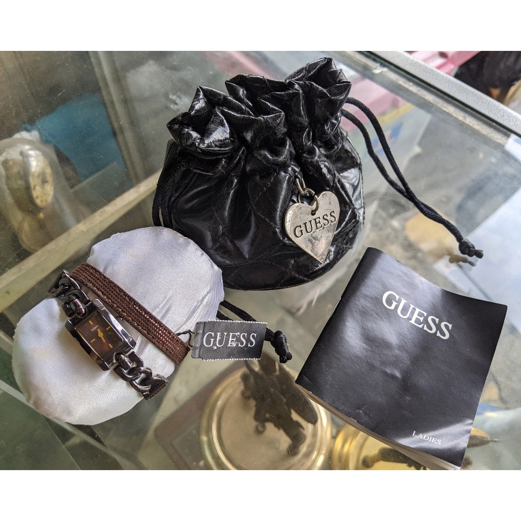 Jam Tangan Guess Original W0053L4 Brown - Jam Tangan Kulit Guess Wanita - Authentic Guess Ladies Wat