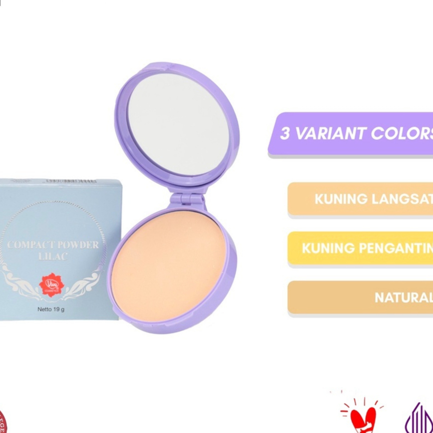 (SABENA SHOP) VIVA COMPACT POWDER LILAC / VIVA BEDAK PADAT KUNING LANGSAT