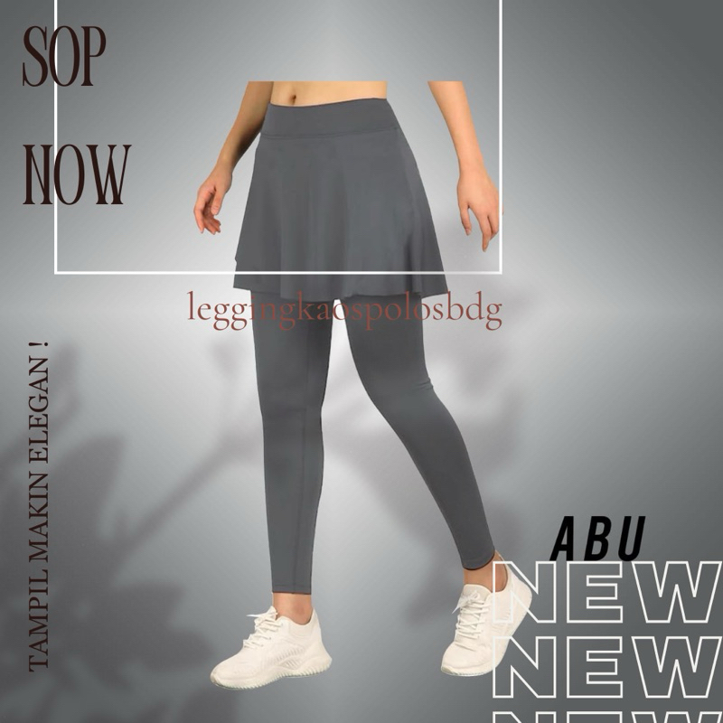 koi Legging Rok Senam Wanita/Celana Rok Senam Bahan Spandex Super/Bawahan Baju Senam Rok Payung