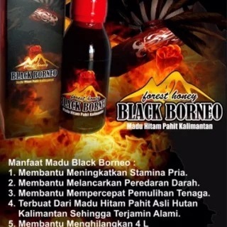 Madu Hutan Borneo BLACK BORNEO Madu Hitam Pahit Kalimantan 1Botol 120ml ORIGINAL