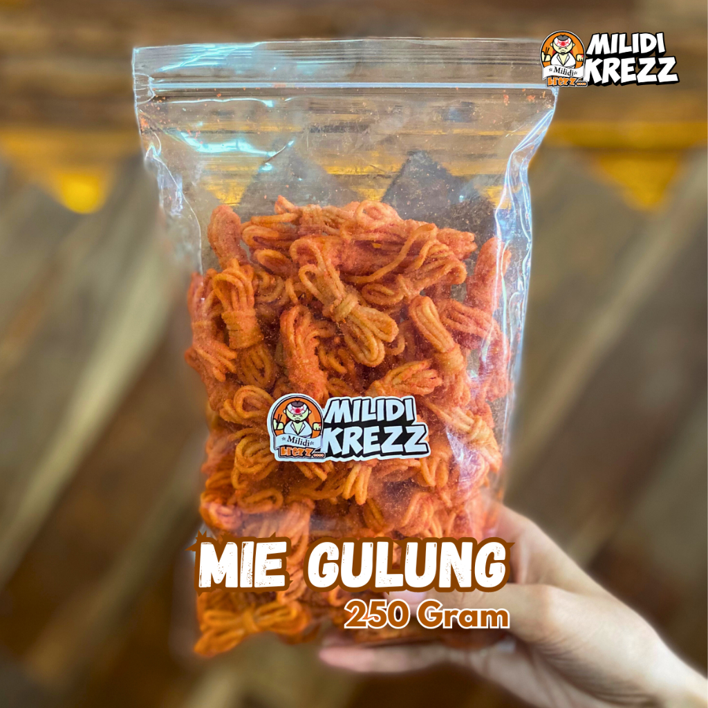 

Mie Gulung 250 gr Cemilan Pedas Snack Milidikrezz