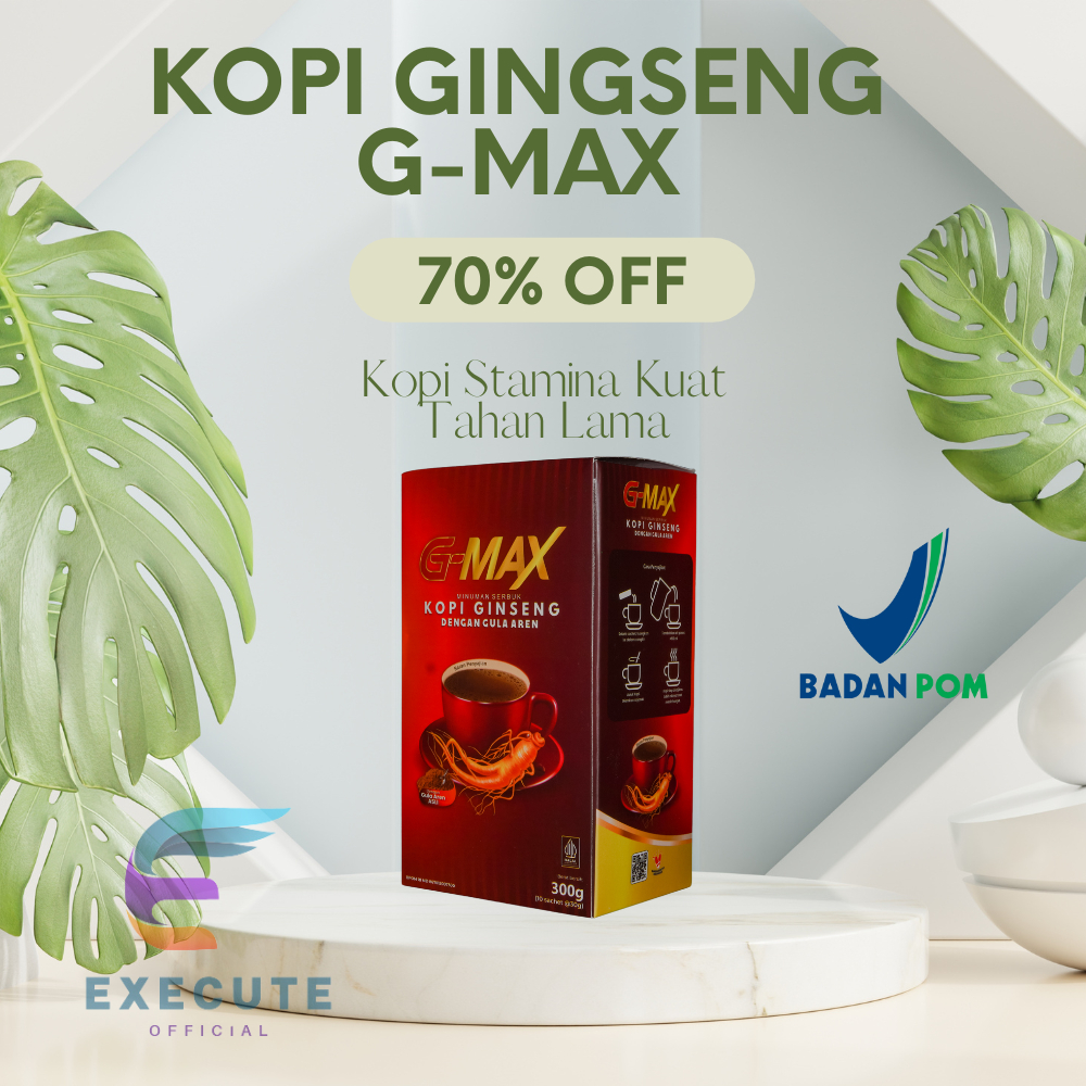 

G MAX Coffee Kopi kuat pria Tahan Lama Di ranjang Minuman Stamina Pria Tahan Lama BPOM Aman