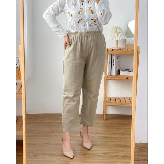 MAYA Baggy Pants - Woman Crop Pants - Buggy Pants Crop 7/8