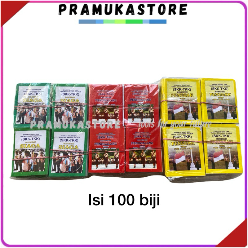 100 biji buku SKK pramuka | skk siaga | skk penggalang | skk penegak | buku skk | syarat kecakapan p