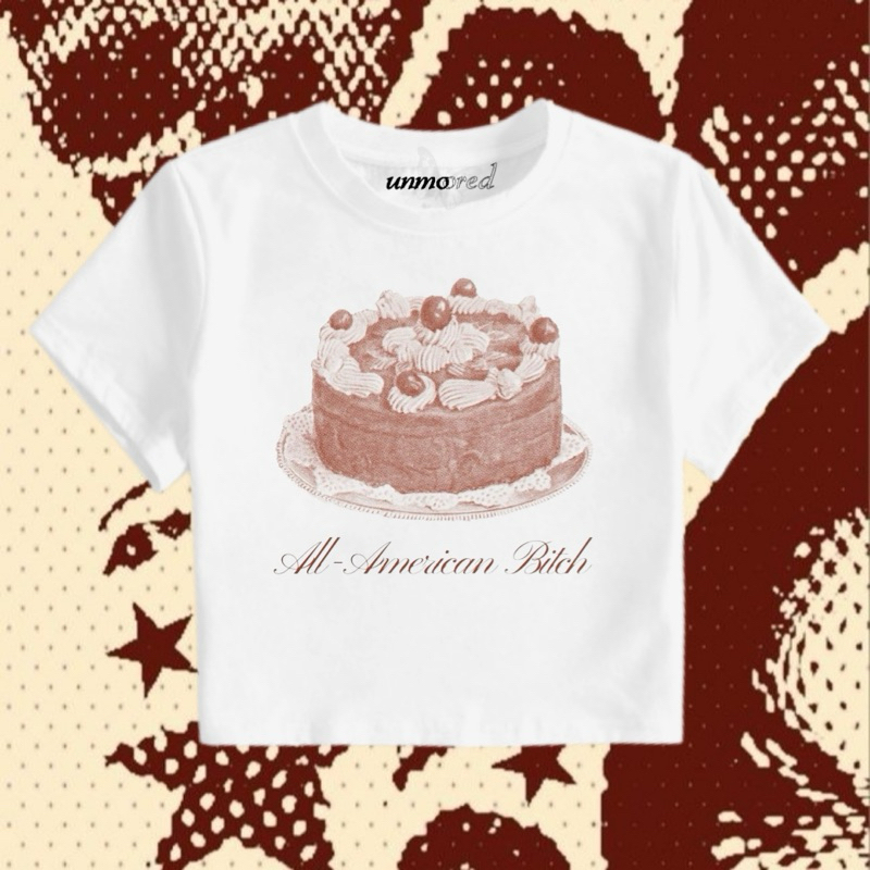 unmoored ✩ all american b*tch - crop top