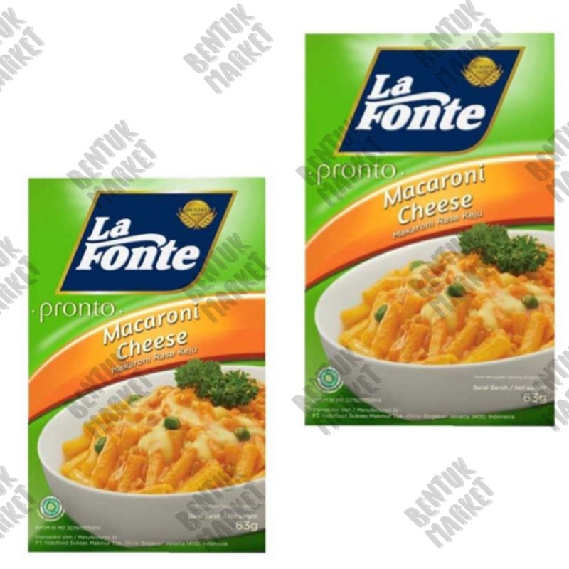 

La Fonte Pronto Macaroni With Cheese 63gr / Pasta Instan/ Macaroni