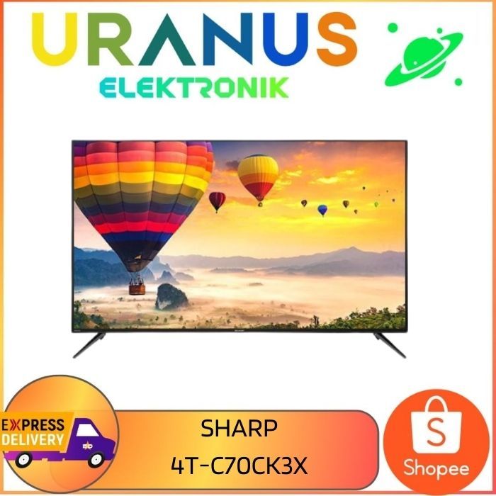 Sharp 4T-C70CK3X TV LED 4K Android TV Aquos UHD 70 Inch