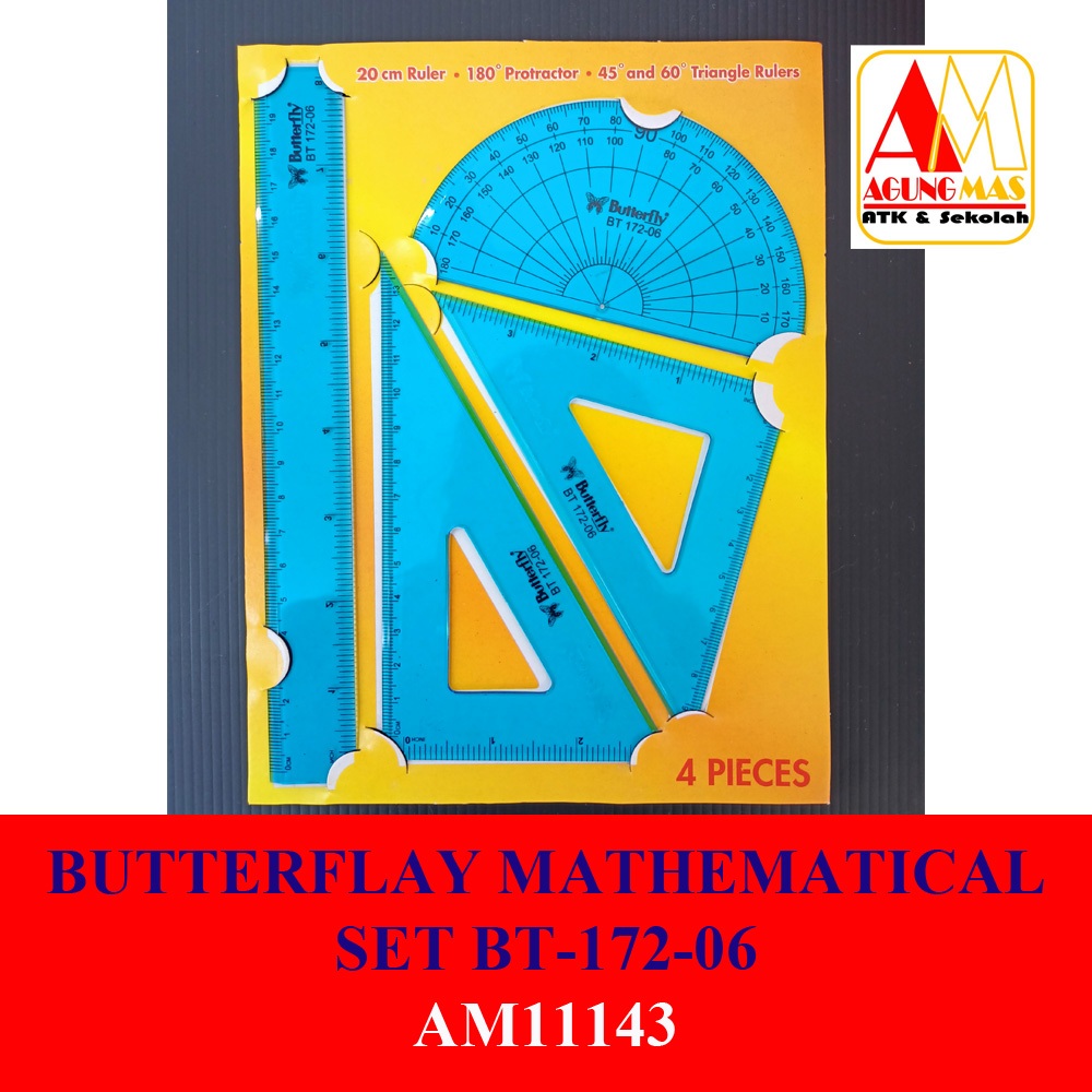 

BUTTERFLAY MATHEMATICAL SET BT-172-06