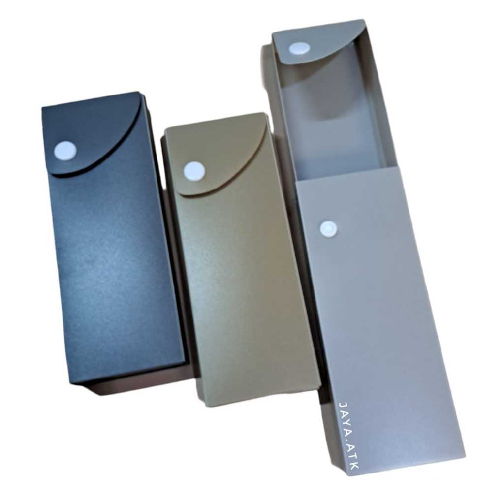 

KOTAK TEMPAT PENSIL PLASTIK KANCING SLOROK WARNA POLOS PC-201 SOUVENIR KADO