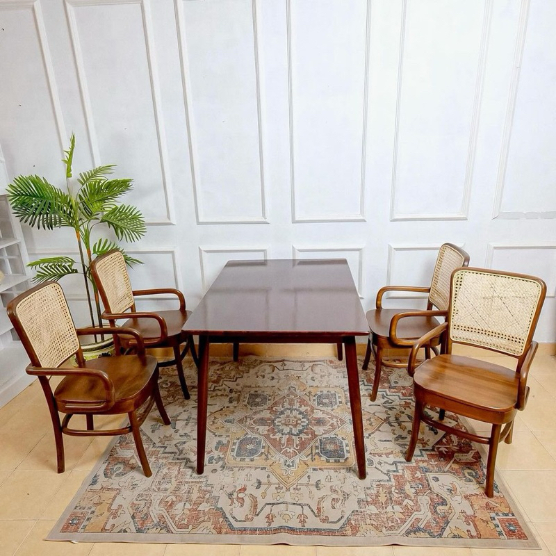 set meja makan rotan kursi makan rotan meja makan rotan retro rotan kursi makan kayu jati meja makan