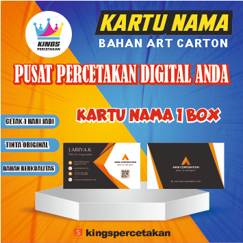 

Cetak Kartu Nama 1 box Berkualitas bisa custom desain dan ukuran