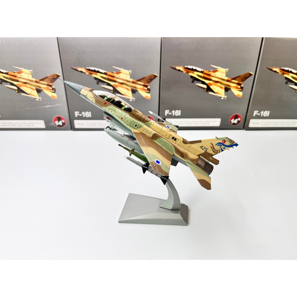 Diecast Pesawat Jet Tempur IAF F-16 I Sufa Storm AU Israel Skala 72 WLTK