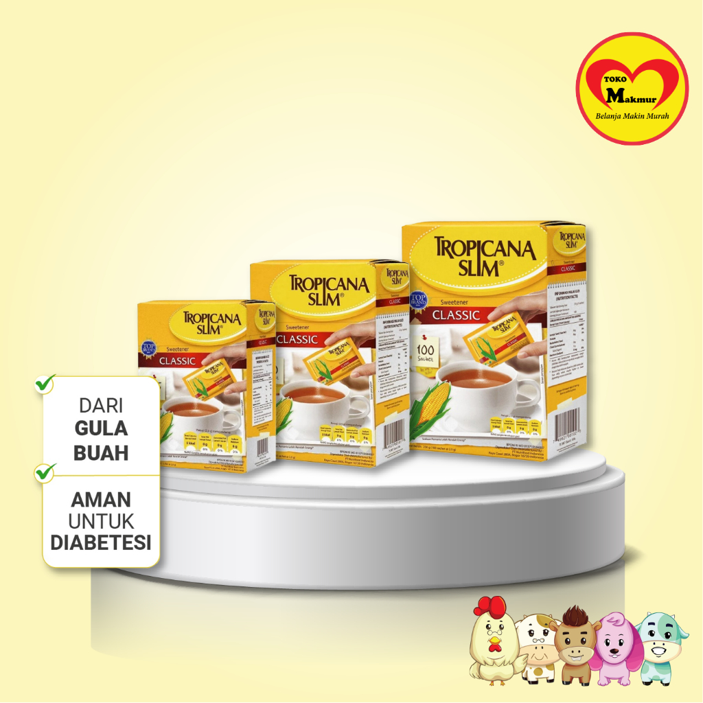 

Tropicana Slim Sweetener Classic 25's / 50's / 100's / Toko Makmur Online