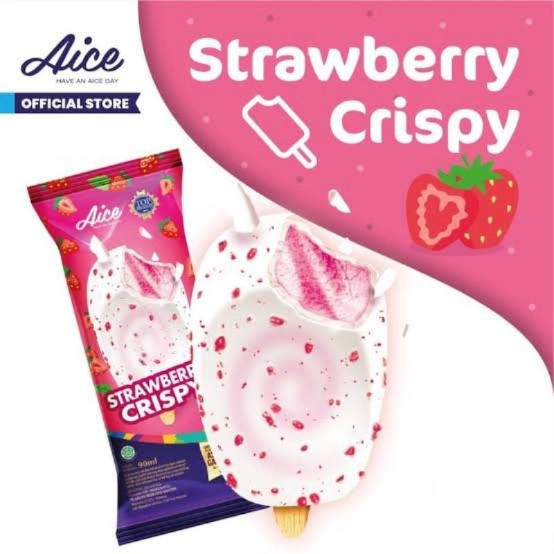 

aice es krim strawberry crispy