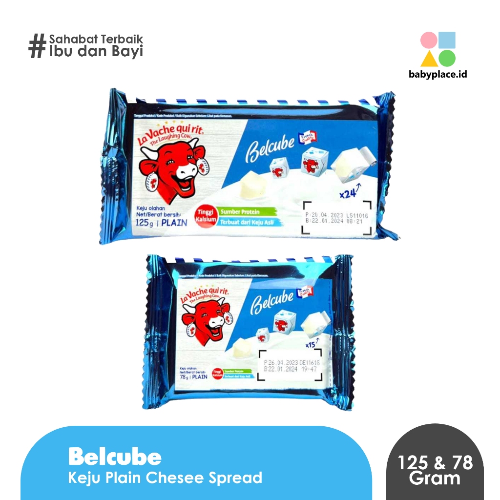 

BELCUBE - Keju Plain Cheese Spread Belcubes Bayi Mpasi