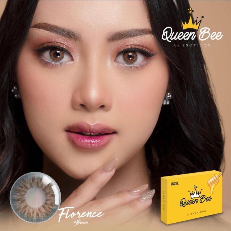 [✅ COD] SOFTLENS X2 QUEEN BEE BY EXOTICON 14.2 MM - Lensa Kontak Lensa Mata - Nayra Softlens
