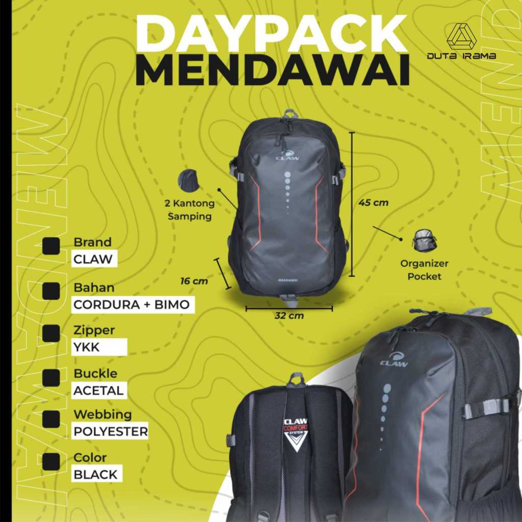 DUTAIRAMA - CLAW Tas Daypack 30 liter Mendawai Series DPMW