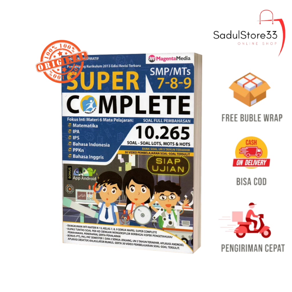 BUKU PELAJARAN SMP SUPER COMPLETE SMP/MTS KLS 7,8,9